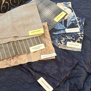 Lot of 7 Ralph Lauren Fabric Samples